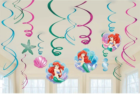 The Little Mermaid Hanging Swirl Decorations
